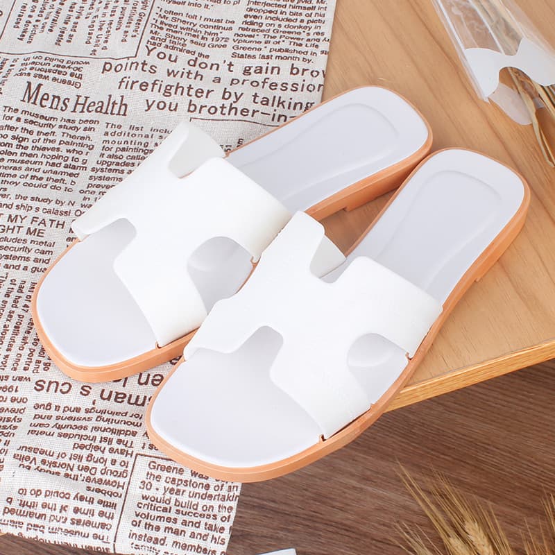 Women's Summer New Fashion Versatile Cross-Strap Slide Sandals, Non-Slip Home Slippers, Cross-Border Export, Trendy Ins Style
