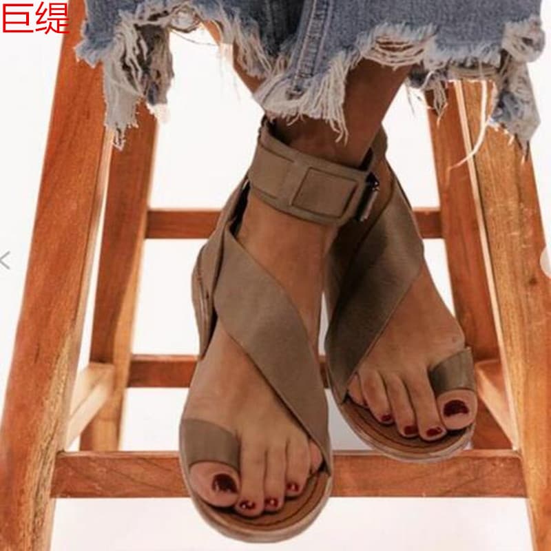 Giant Tiles 2021 Spring/Summer Plus Size Roman Flat Sandals (In Stock, Foreign Trade) - Wish Independent Website