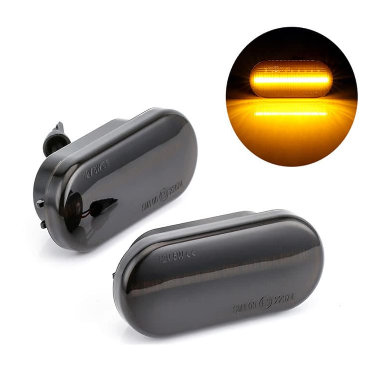 LED Leaf Board Side Streaming Turn Signal Light for VW Golf Bora Passat Polo Car Water Flowing Turning Lamp Automobile Accessories
