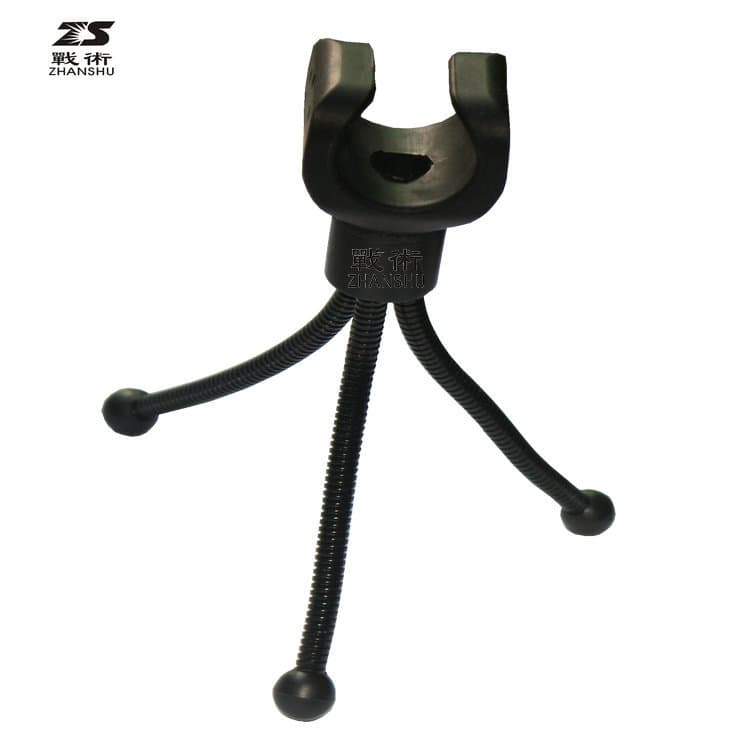 ZS Tactical Mini Flashlight Tripod Clip, Micro Tripod, Portable Small Stand ZS-8827~55g