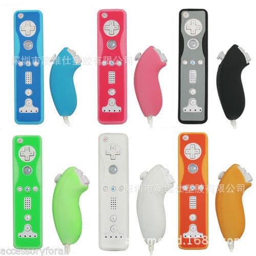 Suitable for Nintendo Wii left and right handle silicone covers WiiU handle protective cover soft shell game accessories