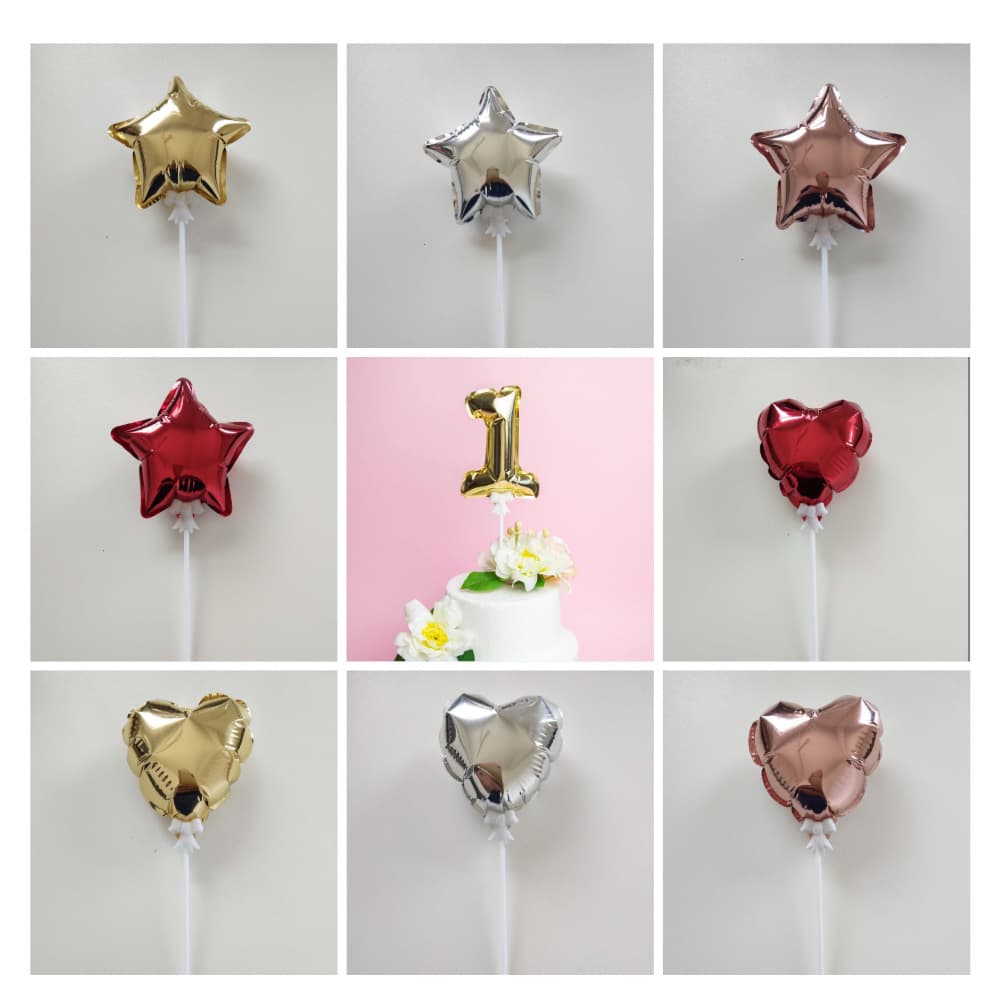 6-inch Solid Color Cartoon Automatic Inflatable Balloons Pure Color Pentagram Star Star Self-inflating Balloons Aluminum Foil