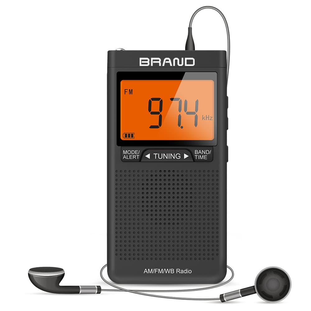 Cross-border popular pocket digital radio mini pocket radio weather radio AM/FM/WB radio