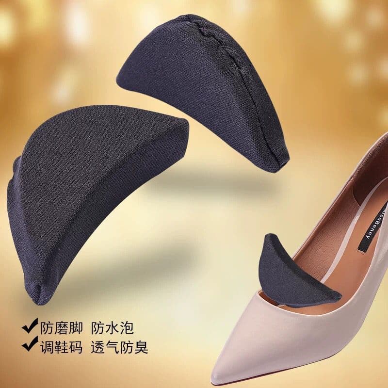 Toe Filler Sponge High Heels for Men and Women, Thickened Soft Forefoot Pads Anti-Pain Foot Cushions Half-Size Insoles