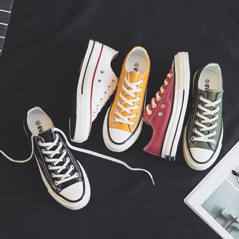 Casual Versatile New White Canvas Shoes for Women, 2024 Spring/Summer Student Korean Ulzzang Sneakers Ruian