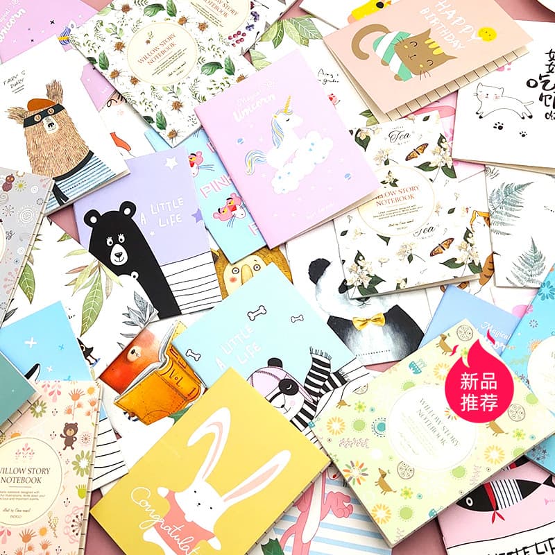 Mini Cartoon Pocket Notebook 64k Soft Face Copy Stationery Gift For Kindergarten Primary School Students