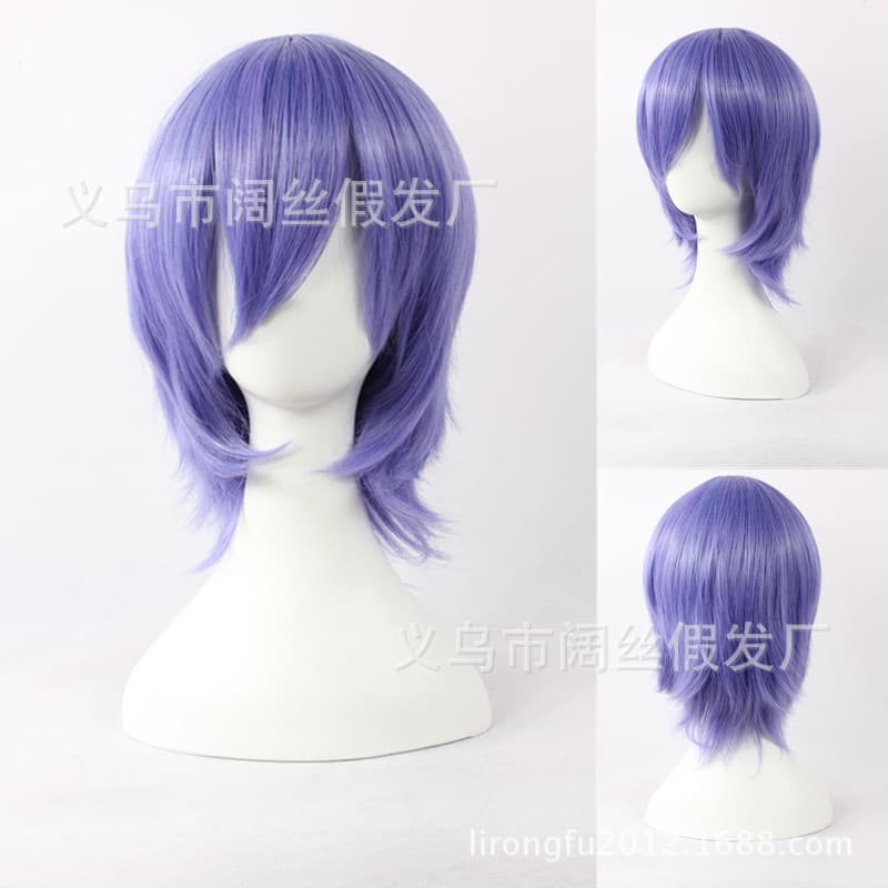 Gosi 016A Pandora's Heart Zach Sizblake Anti-upturned Blue Purple Anime COS Wig