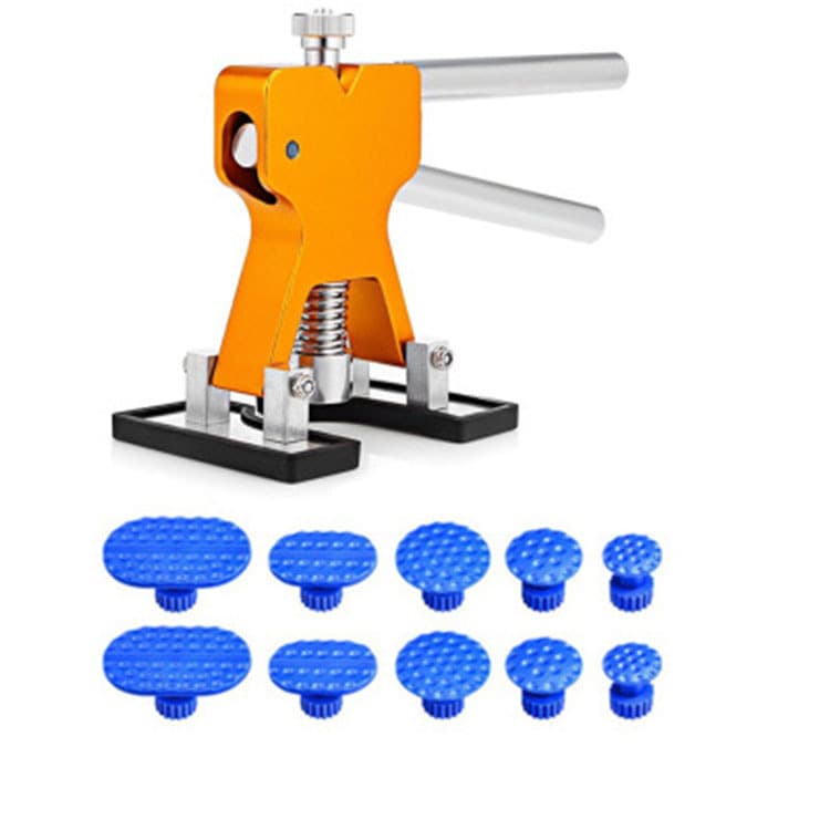 Car Dent Repair Tool Paintless Dent Removal Hail Damage Puller Gold Suction Puller + 10 Pads
