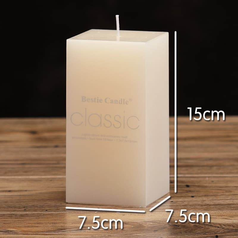 Factory Direct European Ivory White Large Pillar Candle for Birthday, Wedding, Hotel, Party