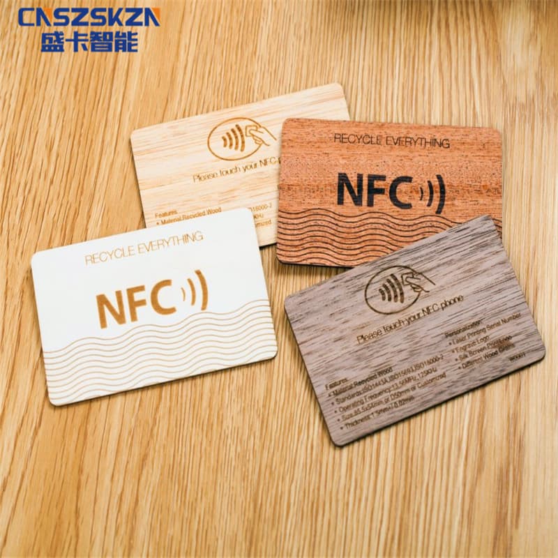 Wooden IC Card Wooden NFC Wood Card Wooden Tag Card Eco-Friendly Wooden Card Wooden Craft