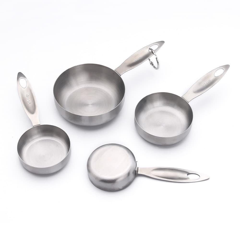 Stainless Steel Measuring Cup and Spoon Set Baking Measuring Tools for Spices, Milk Powder, Coffee, Food-Grade Precision Scale