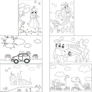 Factory Wholesale Children's DIY Watercolor Graffiti Frames, Early Education Toy Frames, Painting Pigments, Watercolor Handmade Oil Painting Frames