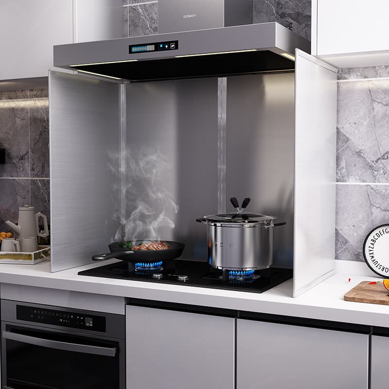 Kitchen Utensils Gas Stove Oil Barrier Stainless Steel All-Steel Cooking Heat Insulation Anti-Scalding Splash-Proof Fume Shield