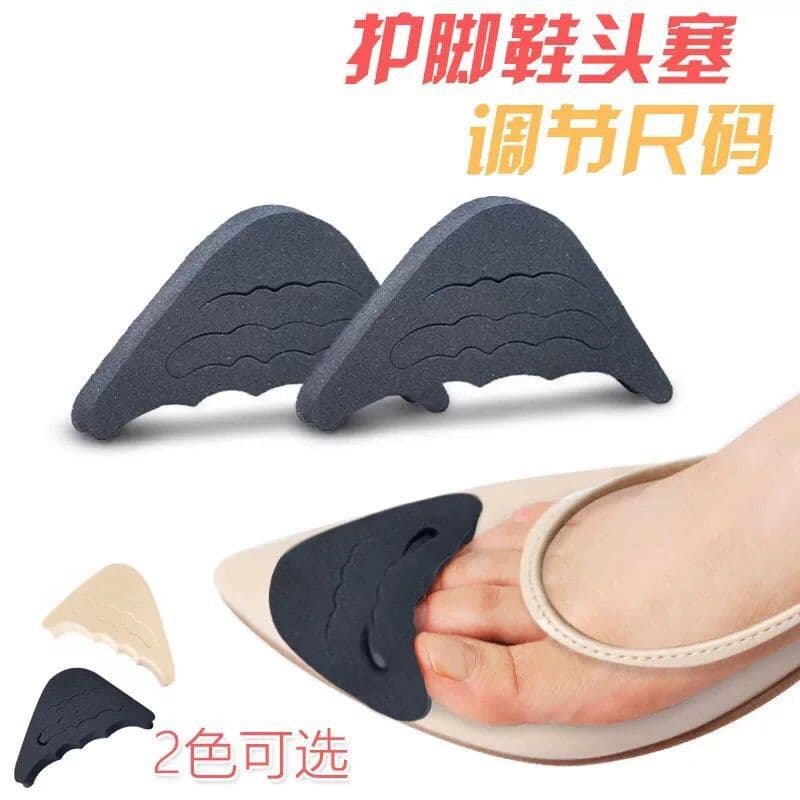 Toe Inserts for Sizing Adjustment, Anti-Pain Forefoot Pads for Women's Pointed-Toe Shoes, Half Insoles for High Heels, Filling Anti-Slip Soft Thickened