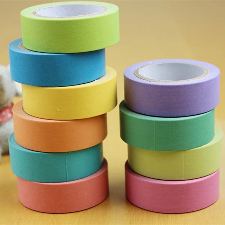 10-color candy-colored washi tape, hand-tearable washi tape, colorful stickers with writing, 10 meters of hand-tearable washi tape
