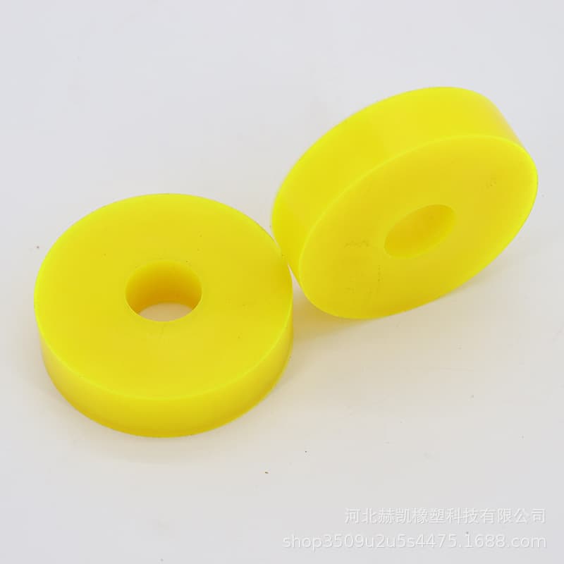 Polyurethane Anti-Collision Rubber Pads Round Pads High Wear-Resistant Coated Wheels Urethane Buffer Pads Shock Absorption