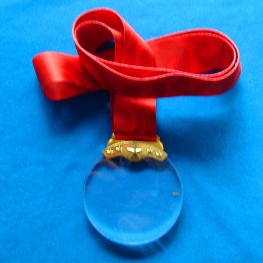 Student Sports Meet Award Activity Marathon Commemorative Round Medal Hanging Tag Engraving Ribbon Special Offer