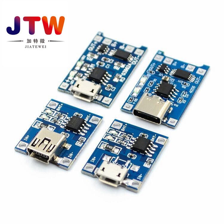 TP4056 18650 Lithium Battery Charging Board 3.7V 3.6V 4.2V 1A with Overcharge and Overdischarge Protection