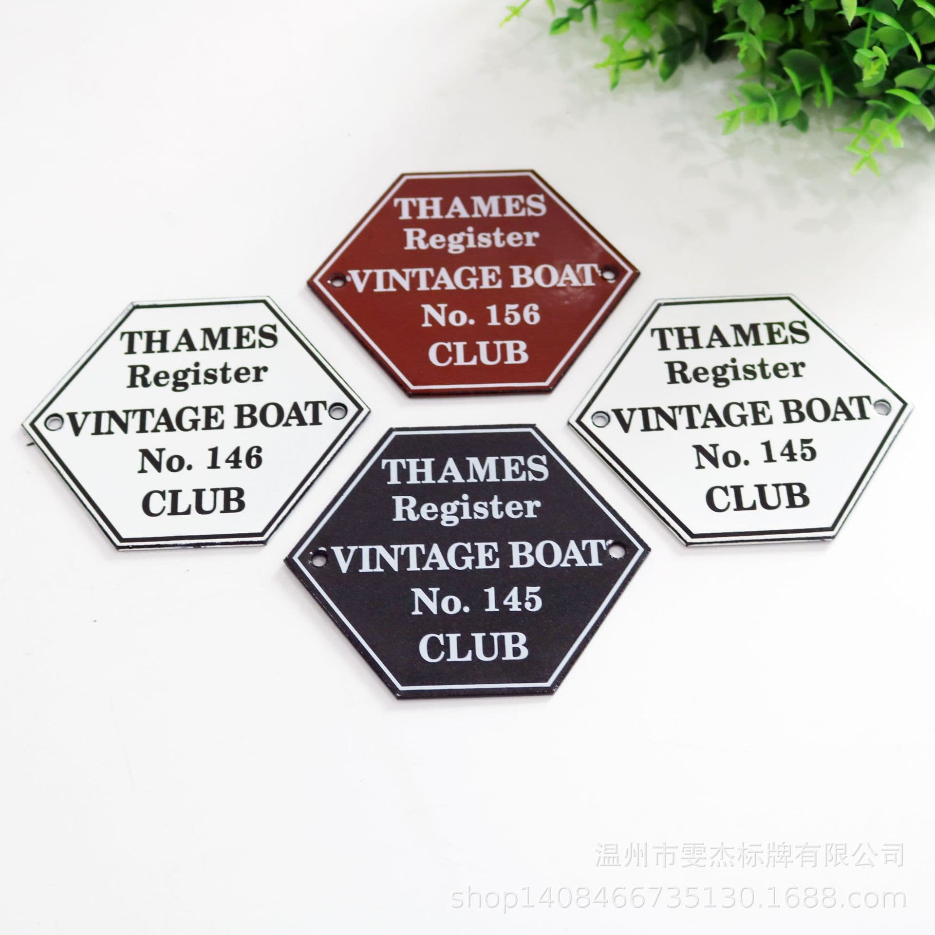 Manufacturer's enamel brand, retro decorative brand, enamel number plate, number plate, house number, special-shaped signage, specially made