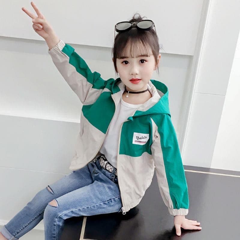 Children's Stylish Spring Autumn Jacket Casual Thin Top For Summer School Collection Middle Large Size Leisure Clothing From Chi