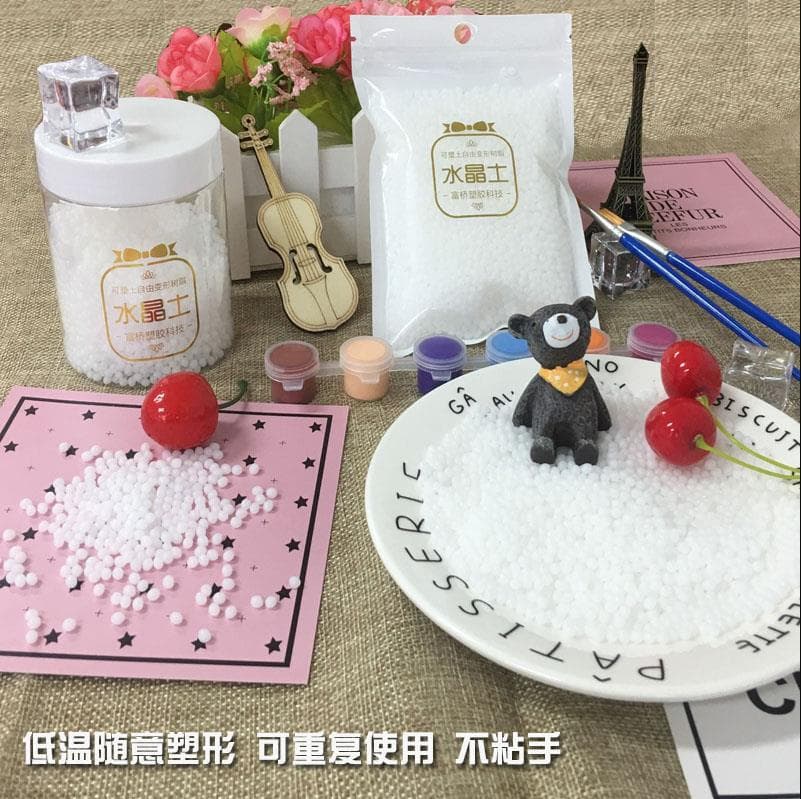 Highly transparent DIY malleable clay, free resin, mold-making and artifact repair, low-temperature malleable, thermoplastic crystal clay