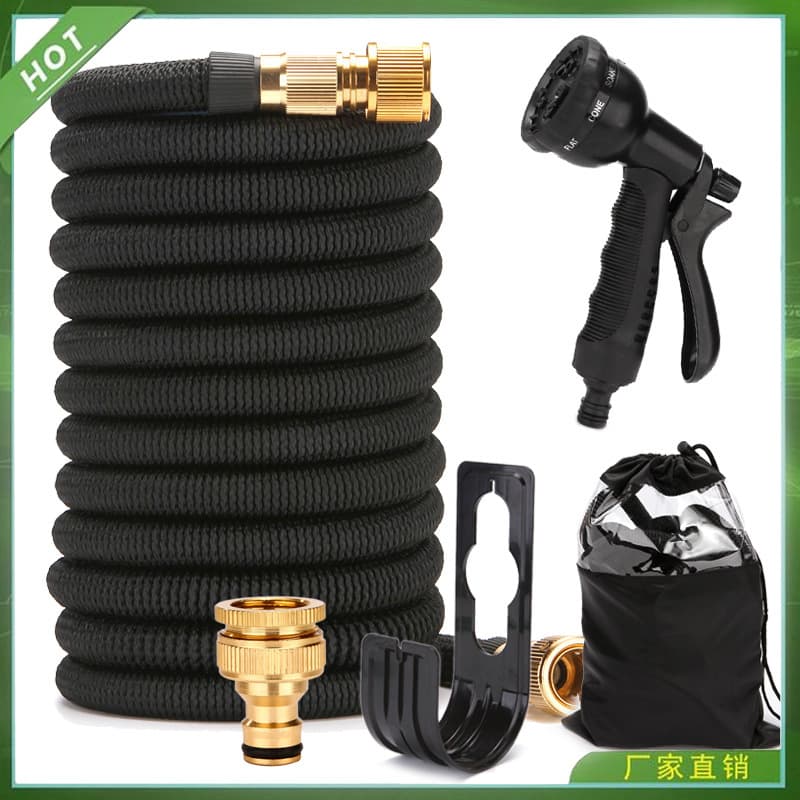 Garden Plastic High Pressure Car Wash Water Gun Magic Auto Retractable Hose Soft Pipe for Gardening and Watering Cross-Border