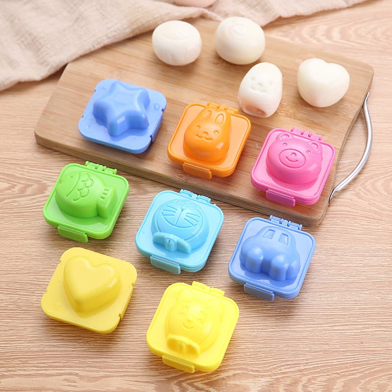 Yunfeng Baby Rice Ball Mold, Rabbit Bear Fish Car Star Heart Egg Mold, Cartoon Mold 6-Piece Set