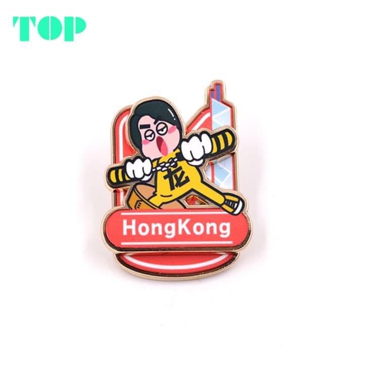 Custom Badge Craft Gift Personalized Brooch Zinc Alloy Logo Baking Enamel Craft School Badge