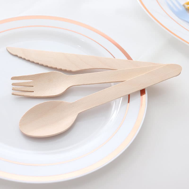 Disposable wooden cutlery, wooden cutlery, wooden knife, wooden fork, wooden spoon, wooden cake knife, dessert spoon, fruit fork