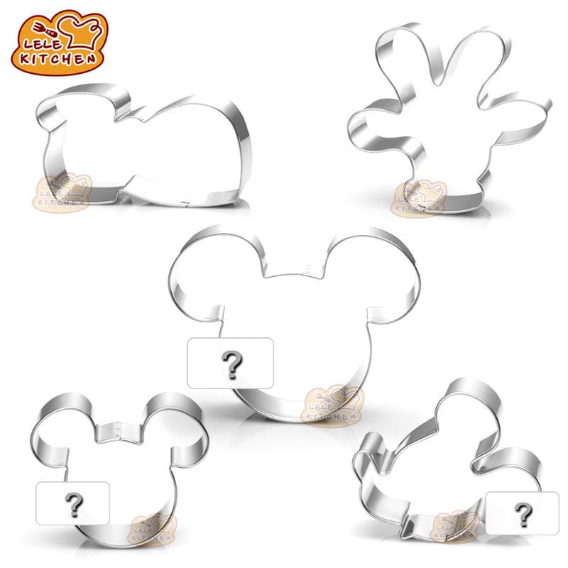 Baking, Fondant, Valentine's Day, Children's Mouse Cartoon Stainless Steel Cookie Mold, Cake Vegetable