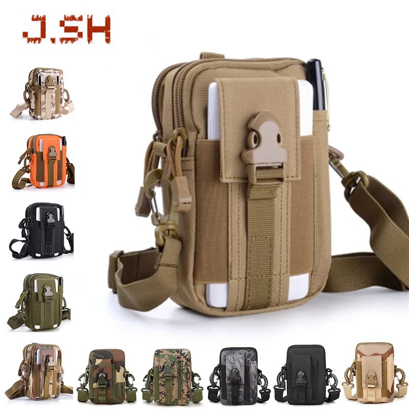 Upgraded Strap Version Outdoor Sports Tactical Waist Pack MOLLE Running Hiking Multi-Functional 5.5/6 Inch Phone Pouch