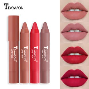 Cross-border Matte Velvet Color-rich Moisturizing Lip Gloss Easy Application Liquid Lipstick Cross-border Exclusive Twist-up Lipstick Pen
