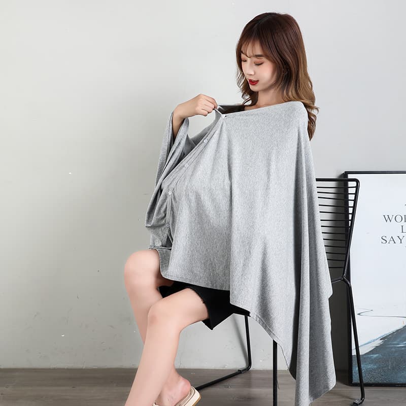 Pure cotton postpartum outing nursing cloth fashionable nursing cloth nursing clothes anti-exposure fig leaf shawl 2012 black