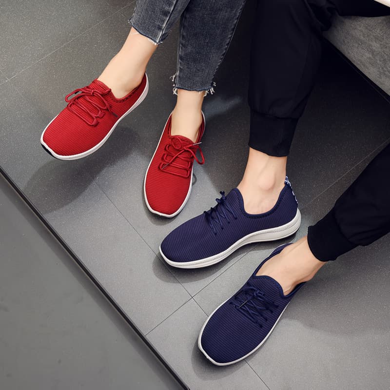 Beijing Ladies Men's Casual Sports Shoes Breathable Lightweight Anti-slip Wear-resistant Low Heel Flat Bottom Comfortable