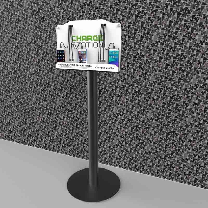 Suitable for Hotels, Restaurants, Gas Stations, Bars, Exhibitions, Bank Lobbies, Convenience Advertising Mobile Phone Charging Station Floor-Standing