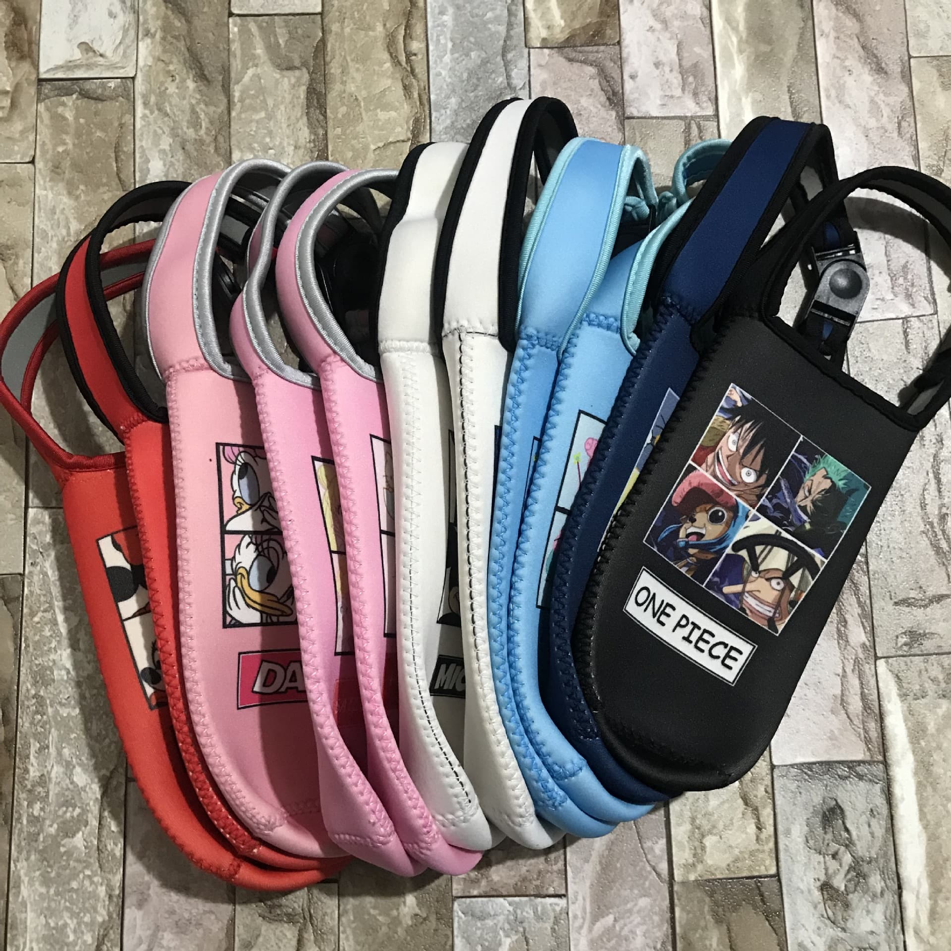Hot 500ML Colorful Straight-Cylinder Sleeve Cup Cover Insulated Handheld Design Drop-Resistant Cartoon Neoprene Water Bottle Sleeve