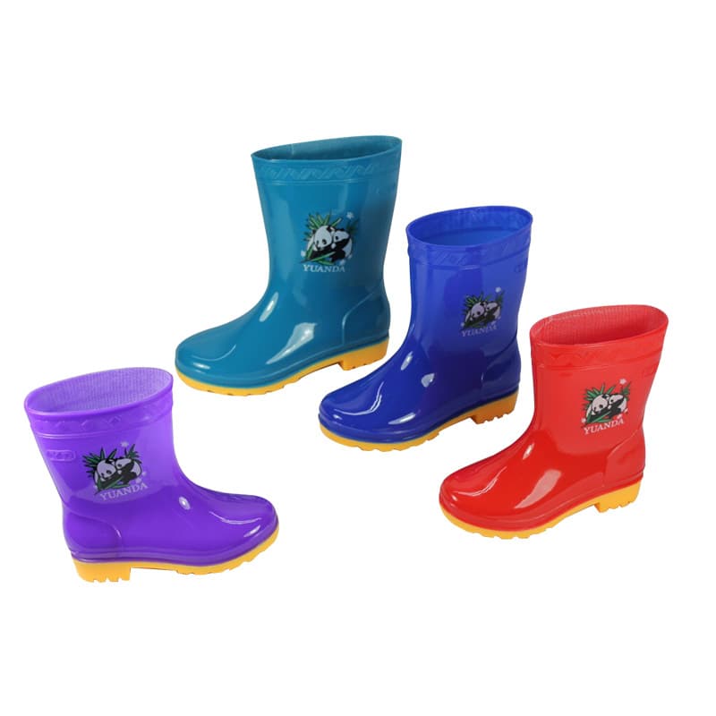 Factory Direct Children's Rain Boots Baby Cartoon Anti-slip Fashion Rain Boots Toddlers Waterproof Rubber Shoes Foreign Trade Wholesale