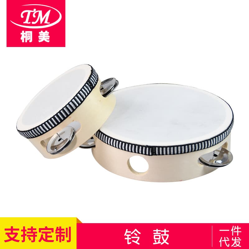 Kindergarten teachers use hand drums and rattles; children's Xinjiang dance tambourines, Orff percussion instruments, hand drums.