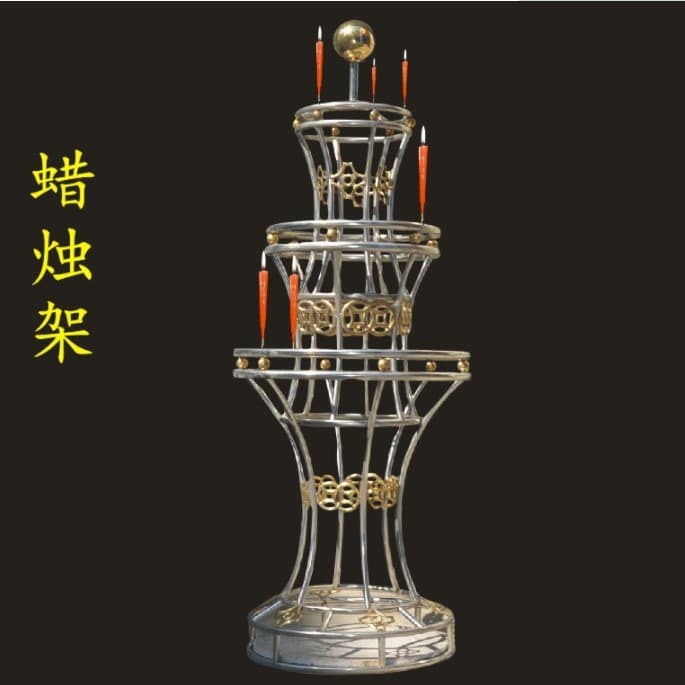 Stainless steel candle insert candle holder ancestral temple, Buddhist hall, ancestor worship temple, worship master large round candle holder