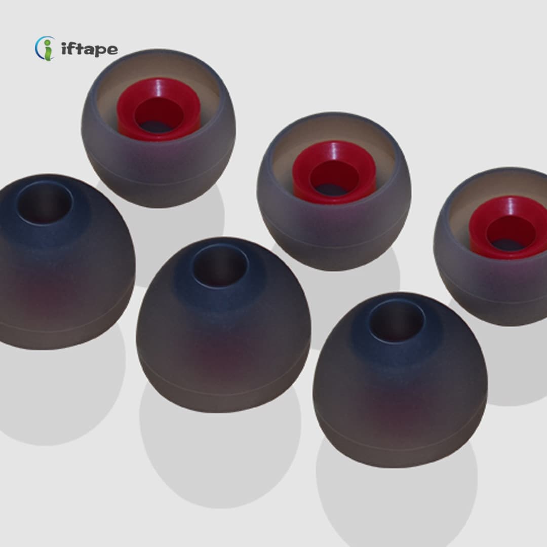 Bullet-Type Single/Dual Color Bluetooth Silicone Earphone Covers, In-Ear Headphone Protection Sleeves, Silicone Earplug Caps