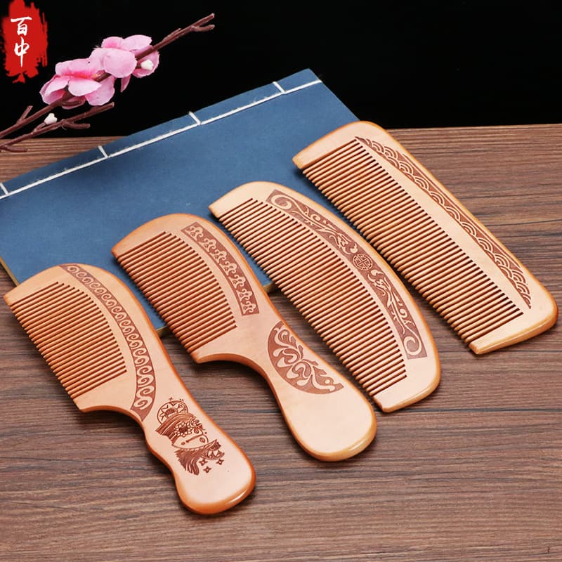 Peachwood comb sandalwood comb horn comb sandalwood peachwood massage comb hair care
