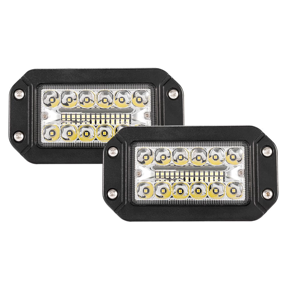Plastic shell 6-inch 26-LED three-row LED spotlight for off-road vehicles and LED work lights