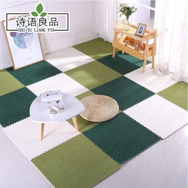 Home puzzle mat, flannel children's crawling mat, foam floor mat, bedroom mat, carpet, customizable foam foot mat