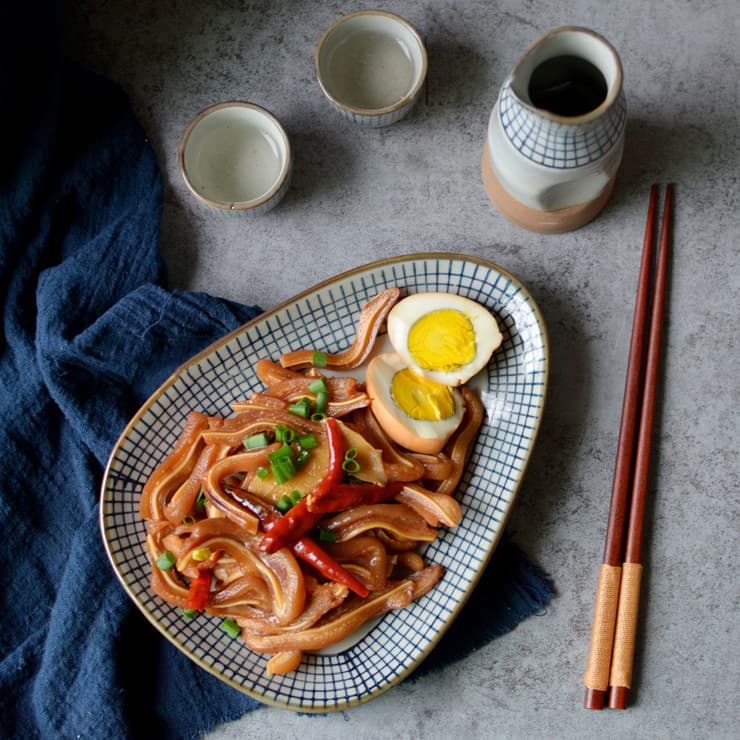 Three-Point Ceramic Creative Tableware Japanese Sushi Plate Home Restaurant Melon Seed Plate Small Dish Cold Dish Plate