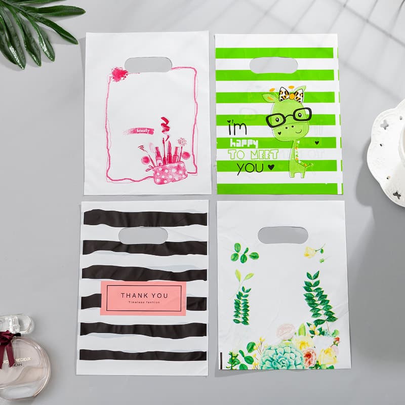 Cartoon Plastic Gift Bags for Clothing and Jewelry, Wholesale Hand Bags