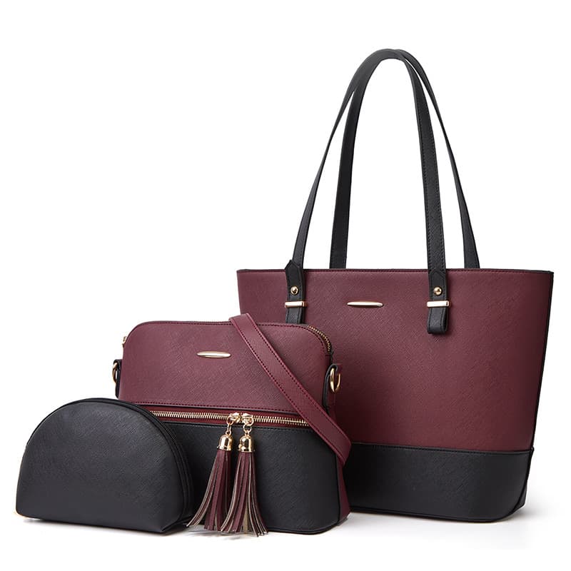 2026 New Style Parent-Child Bag Tote Bag 3-Piece Set Shoulder Crossbody Handbag Factory Wholesale Bag Dropshipping Cross-Border