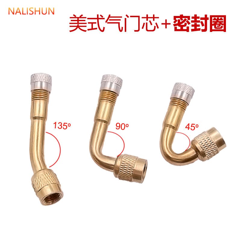 Extended Bendable Tire Inflator Copper Valve Long Tube Double Inner Tube Air Pump Mouth for Vehicle Furniture Sports Ball