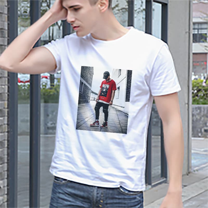 Cross-border DTG white ink direct-to-garment printing, Hangzhou printing factory, supports small batch screen printing and digital direct-to-garment printing.