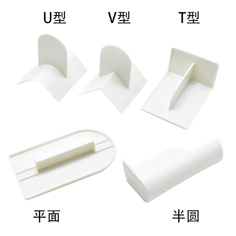 Cake Smoother with Handle, Flat Semi-Circle DIY Baking Tool, Cream Cake Tool, Plastic Kitchen Tool