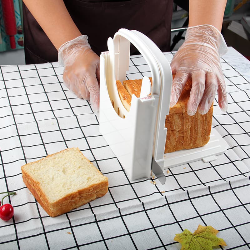 Bread Slicer Cutter Toast Slicer Cutting Rack Bread Slicer Toast Bread Knife Baking Tools